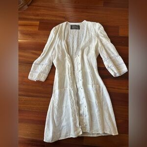 Reformation Cream Linen Garment